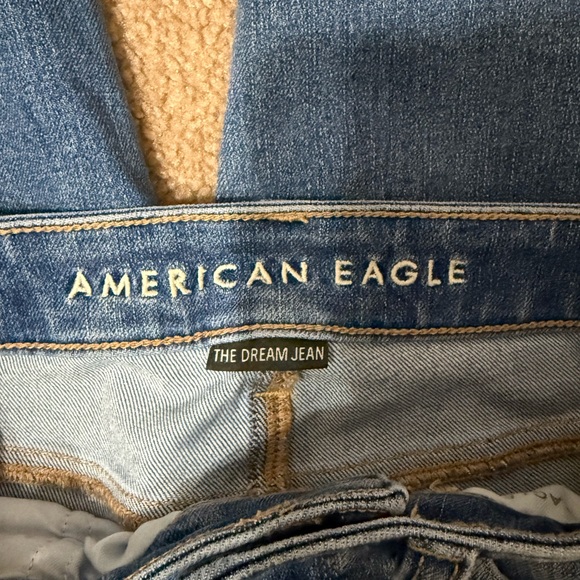 American Eagle Outfitters Blue Distressed Skinny Jeans - Picture 3 of 4